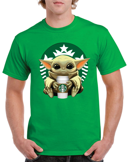 Baby Yoda Coffee Custom Graphic tee