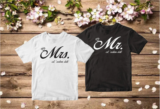 Mr. & Mrs. Custom T-shirt