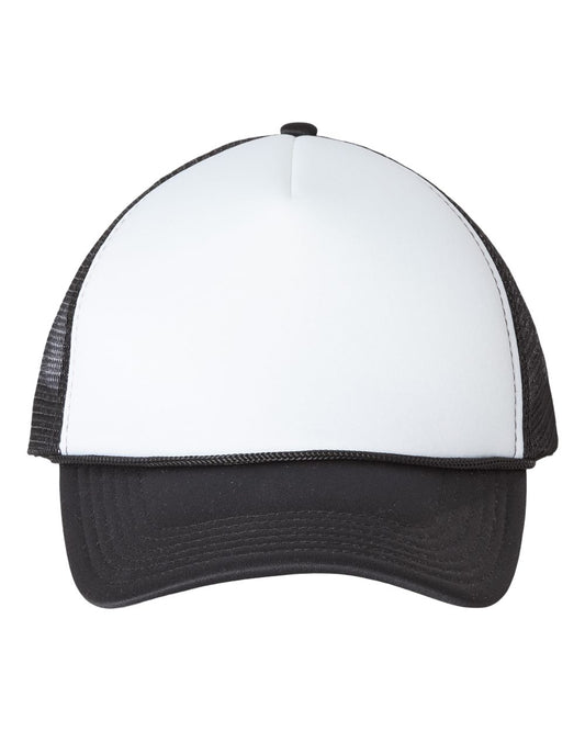 Customizable Black and White Trucker Hat